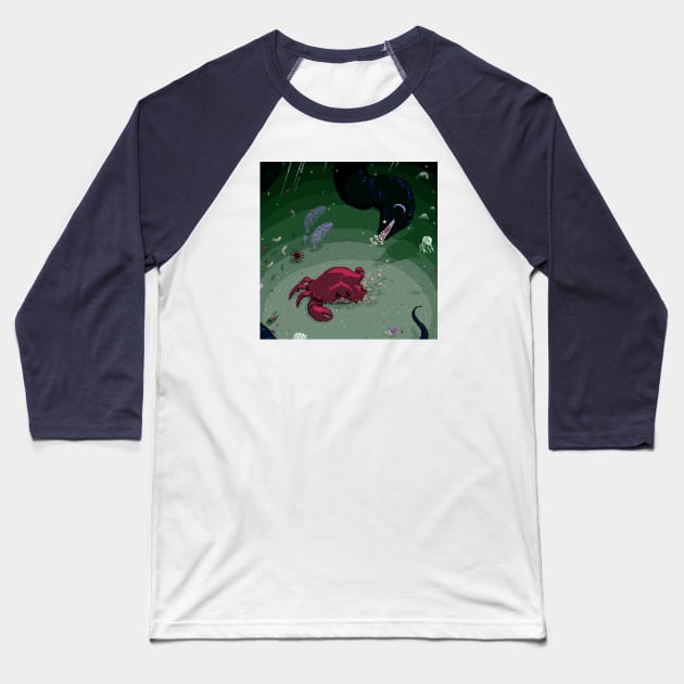 Tidal pool Baseball T-Shirt by robbadopolis